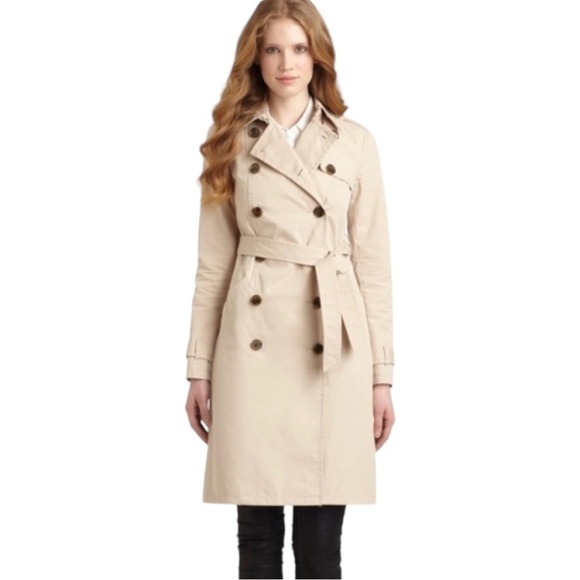 Gryphon Double Breasted Khaki Trench Coat XS